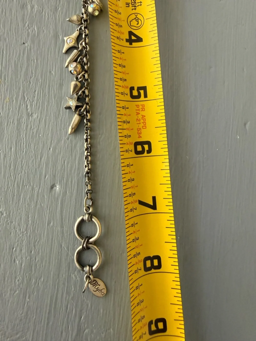 Myka Silver Tone Charm Bracelet